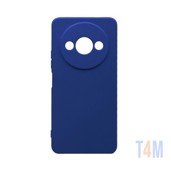 Funda de Silicona con Marco de Cámara para Xiaomi Redmi A3 Azul Oscuro