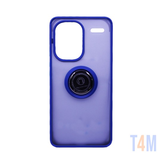 Capa com Anel de Suporte para Xiaomi Redmi Note 13 Pro Plus 5G Azul Fumado