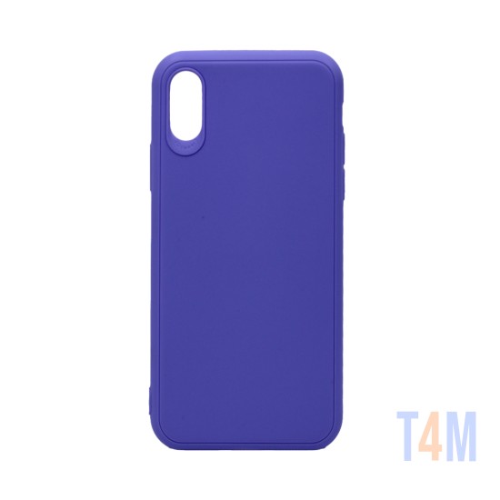 Funda de Silicona para Apple iPhone X/XS Púrpura