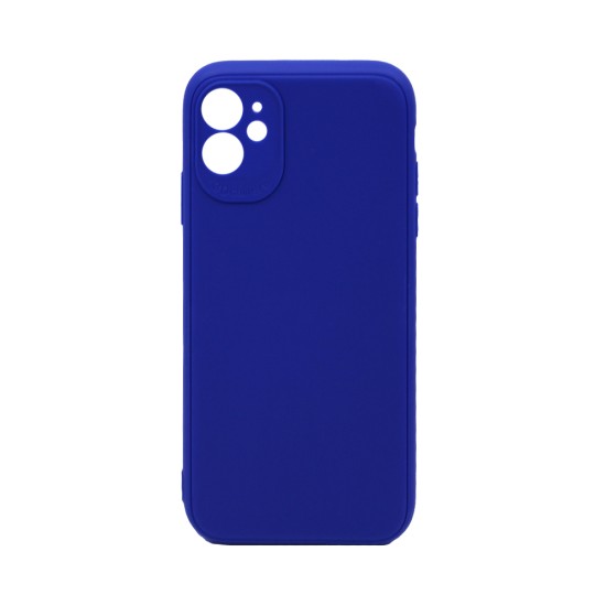 Soft Silicone Case with Camera Shield for Apple iPhone 11 Dark Blue