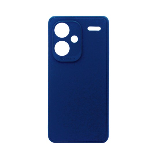 Capa de Silicone Macio com Moldura de Câmera para Xiaomi Redmi Note 13 Pro Plus Azul Escuro