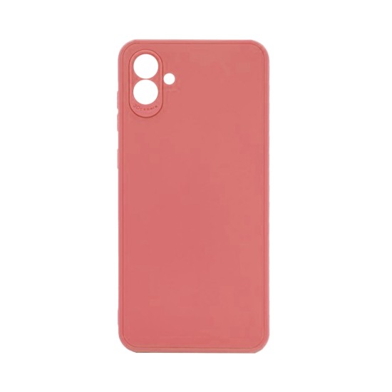 Capa de Silicone Macio com Moldura de Câmera para Samsung Galaxy A05 Rosa