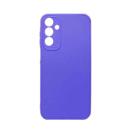 Capa de Silicone Macio com Moldura de Câmera para Samsung Galaxy A55 5G Roxo