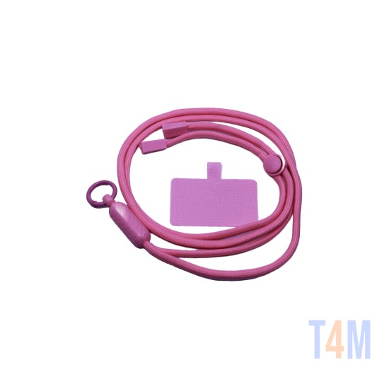 Cordão para Todas as Capas de Smartphones Rosa