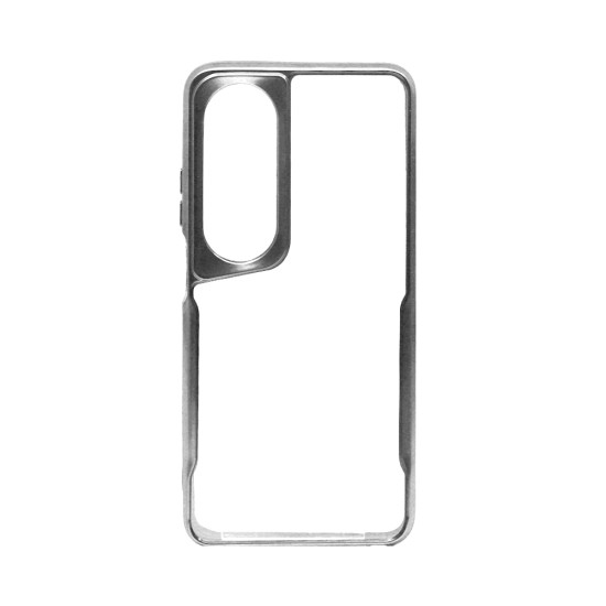 Transparent Hard Case for Oppo A60 Silver