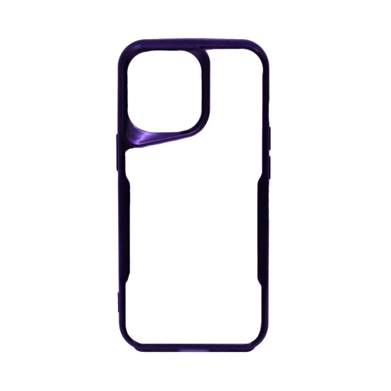 Capa Duro Transparente Para Apple iPhone 13 Pro Max Roxo