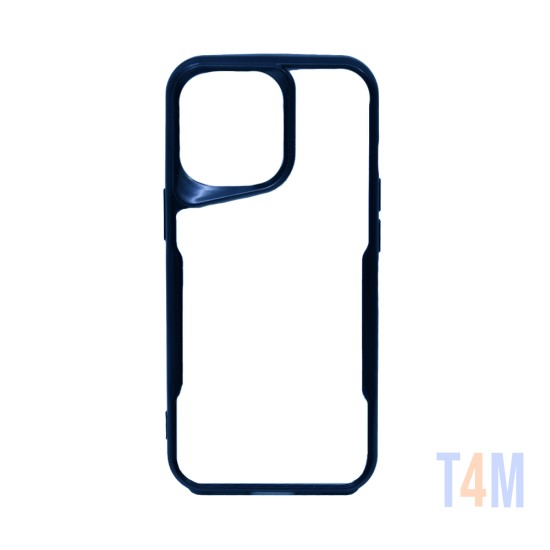 Transparent Hard Case for Apple iPhone 14 Pro Max Blue