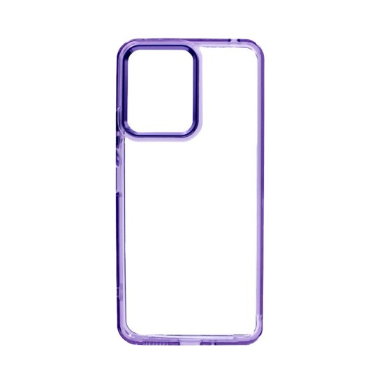 Transparent Silicone Case for Xiaomi Redmi 13 Purple