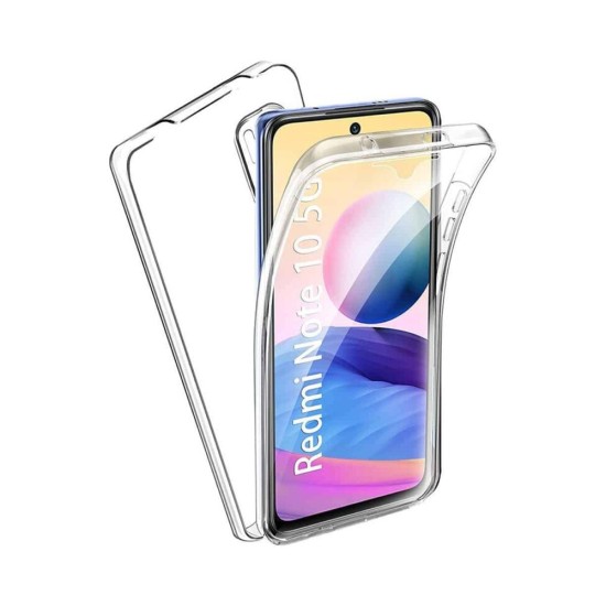 360º Silicon Case for Xiaomi Redmi Note 10 5G Transparent