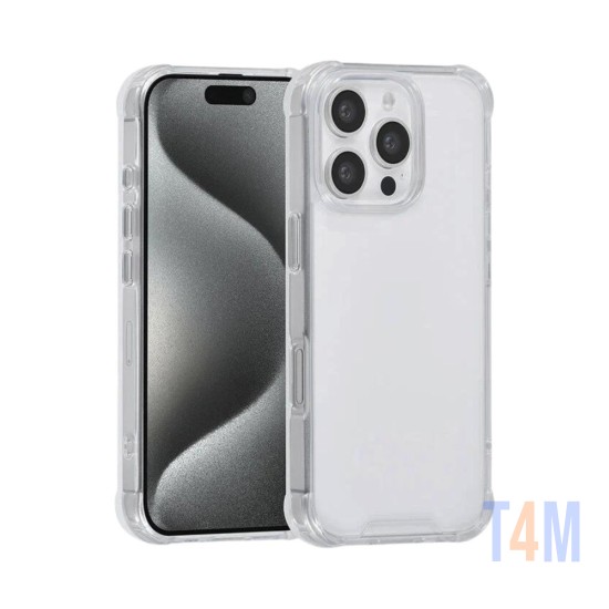 Hard Silicone Case for Apple iPhone 16 Pro Transparent