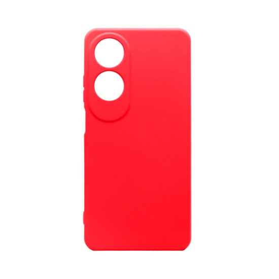 Capa de Silicone com Moldura de Câmera para Oppo A60 Vermelho