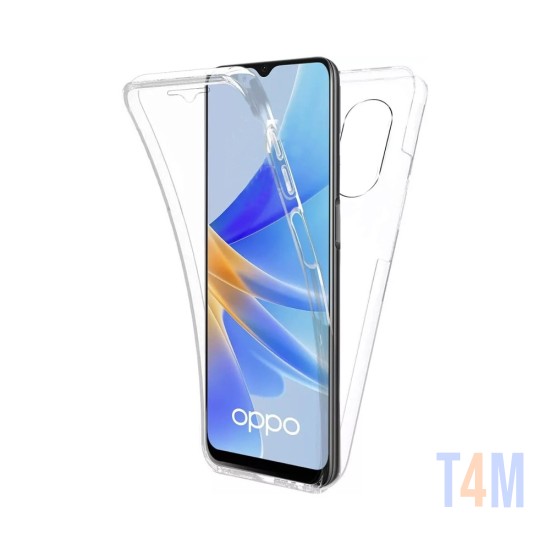 Capa de Silicone 360º para Oppo A38 4G Transparente