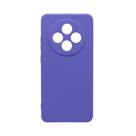 Capa de Silicone com Moldura de Câmera para Oppo Oppo Reno12 F 4G/Reno12 F 5G Roxo