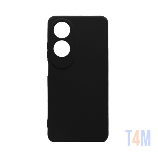 Silicone Case with Camera Shield for Oppo A60 Black