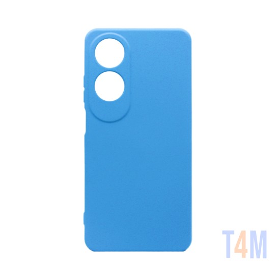 Capa de Silicone com Moldura de Câmera para Oppo A60 Azul