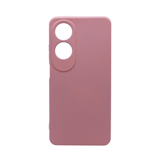 Capa de Silicone com Moldura de Câmera para Oppo A60 Rosa