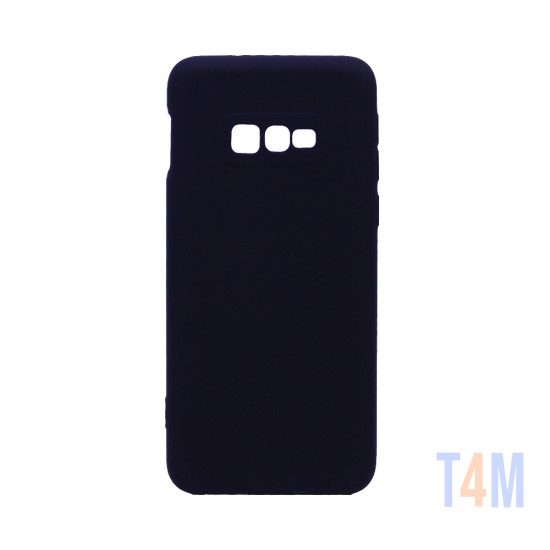 Capa de Silicone Macio com Moldura de Câmera para Samsung Galaxy S10E Preto