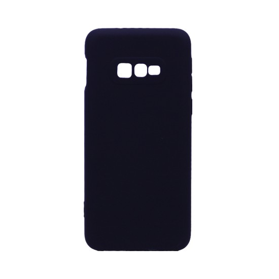 Capa de Silicone Macio com Moldura de Câmera para Samsung Galaxy S10E Preto