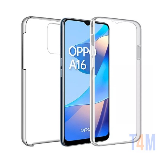 Capa de Silicone 360º para Oppo A16/A16S Transparente