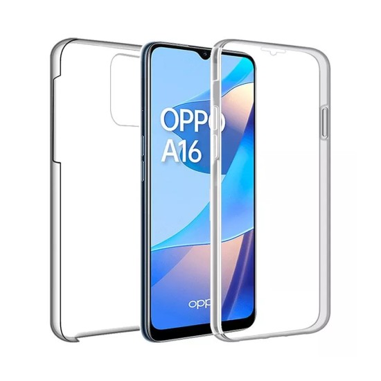 Capa de Silicone 360º para Oppo A16/A16S Transparente