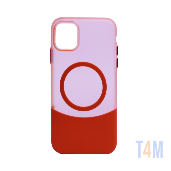 Funda de Silicona Diseño Magnética para Apple iPhone 11 Naranja