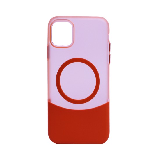 Designer Magnetic Sillicone Case for Apple iPhone 11 Orange