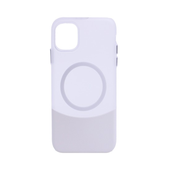 Designer Magnetic Sillicone Case for Apple iPhone 15 White