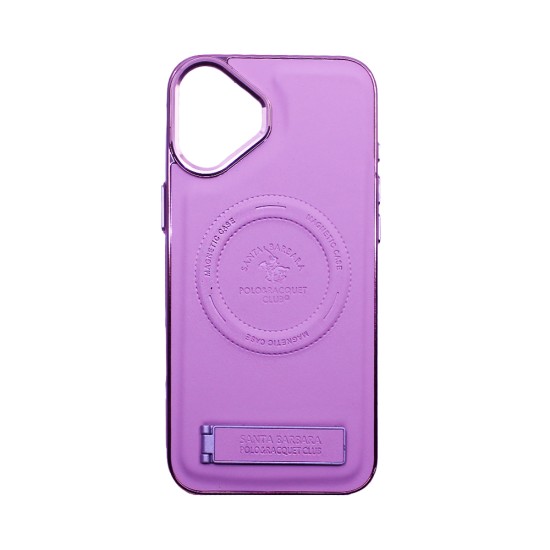 Designer Magnetic Hard Case with Support for Apple iPhone 16 Plus Pink