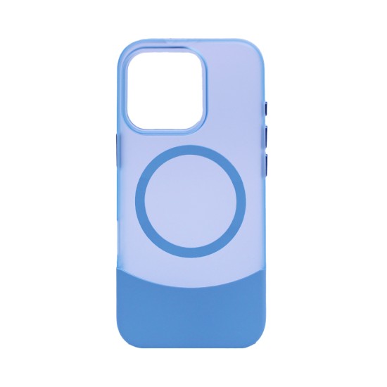 Designer Magnetic Sillicone Case for Apple iPhone 15 Pro Max Blue