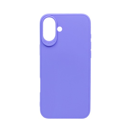 Soft Silicon Case for Apple iPhone 16 Plus Purple