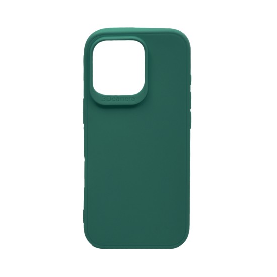 Soft Silicon Case for Apple iPhone 16 Pro Dark Green