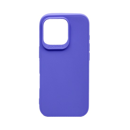 Soft Silicon Case for Apple iPhone 16 Pro Max Purple