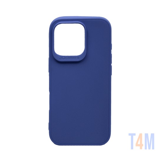 Soft Silicon Case for Apple iPhone 16 Pro Max Dark Blue