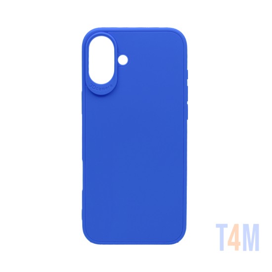 Soft Silicon Case for Apple iPhone 16 Plus Dark Blue