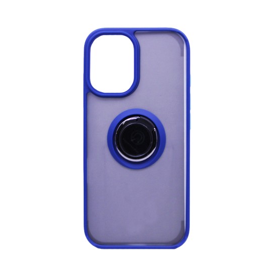 Case with Support Ring for Apple iPhone 16 Smoked Blue