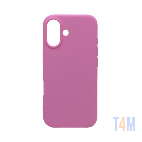 Capa de Silicone para Apple iPhone 16 Plus Rosa