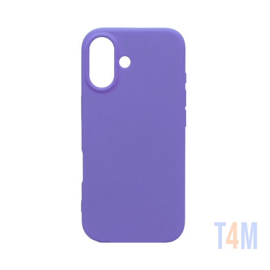 Capa de Silicone para Apple iPhone 16 Roxo