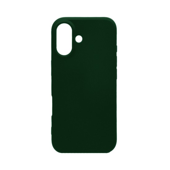 Silicone Case for Apple iPhone 16 Plus Dark Green