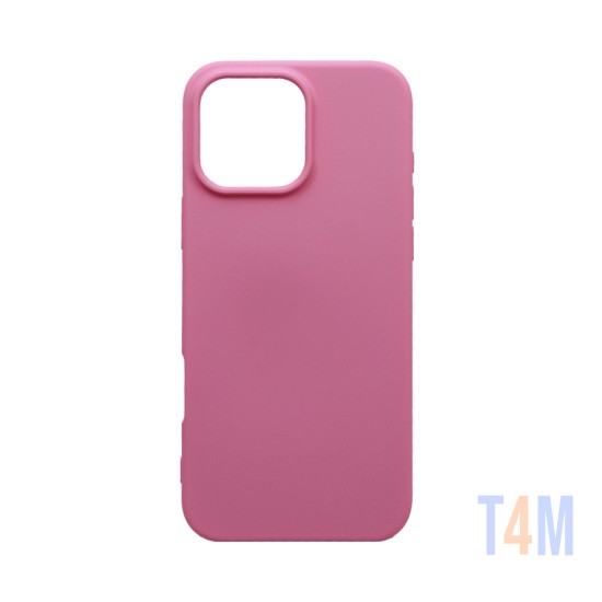 Capa de Silicone para Apple iPhone 16 Pro Max Rosa