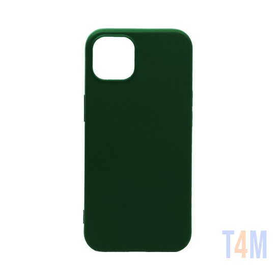 Capa de Silicone para Apple iPhone 13 Verde Escuro