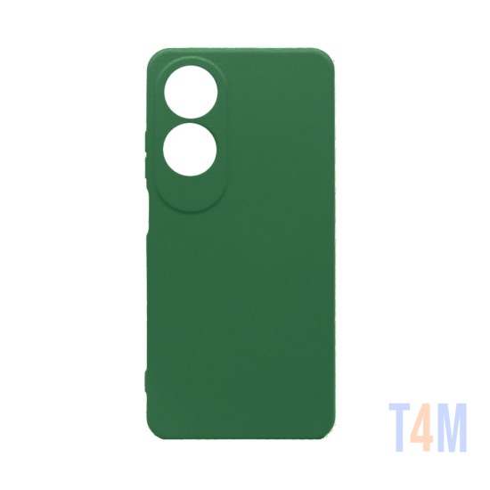 Silicone Case with Camera Shield for Oppo A60 Dark Green