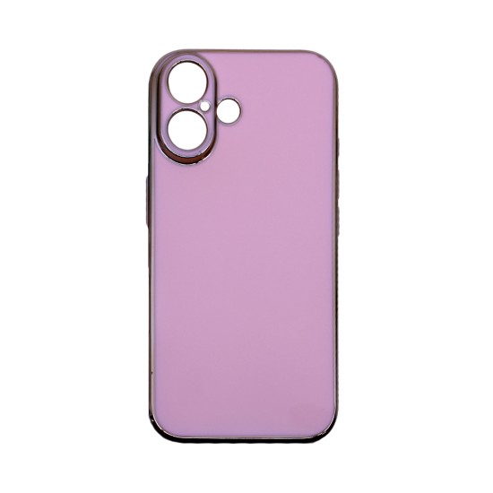 Designer Silicone Case with Camera shield for Apple iPhone 16 Plus Pink