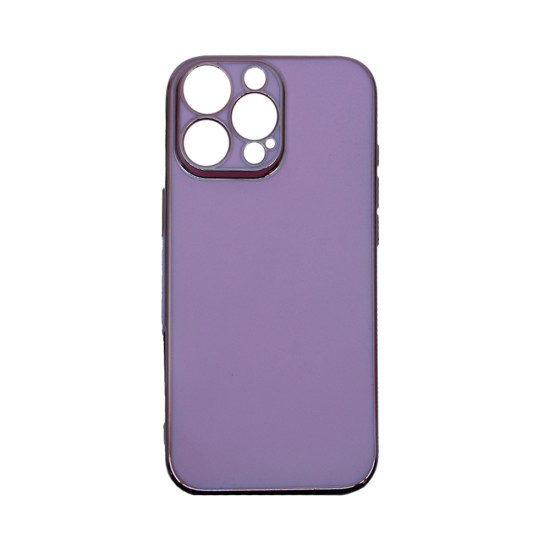 Designer Silicone Case with Camera shield for Apple iPhone 16 Pro Purple