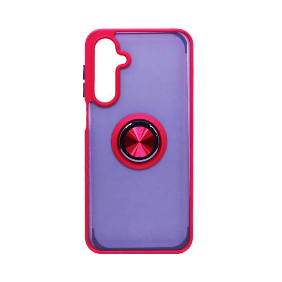 Case with Support Ring for Samsung Galaxy A16 Smoked Red