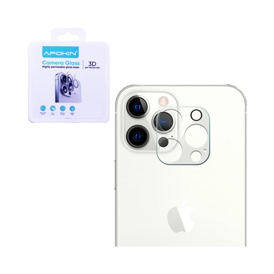 Tempered Glass Camera Lens Protector for Apple iPhone 16 Pro/16 Pro Max Transparent