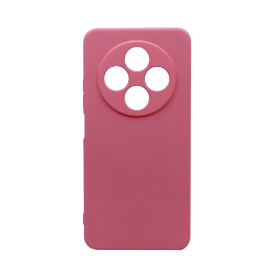 Capa de Silicone com Moldura de Câmera para Xiaomi Redmi 14C Rosa