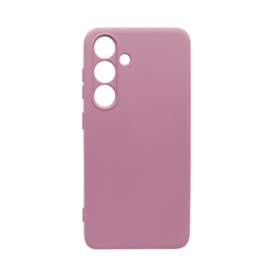 Silicone Case with Camera Shield for Samsung Galaxy S24 FE Pink