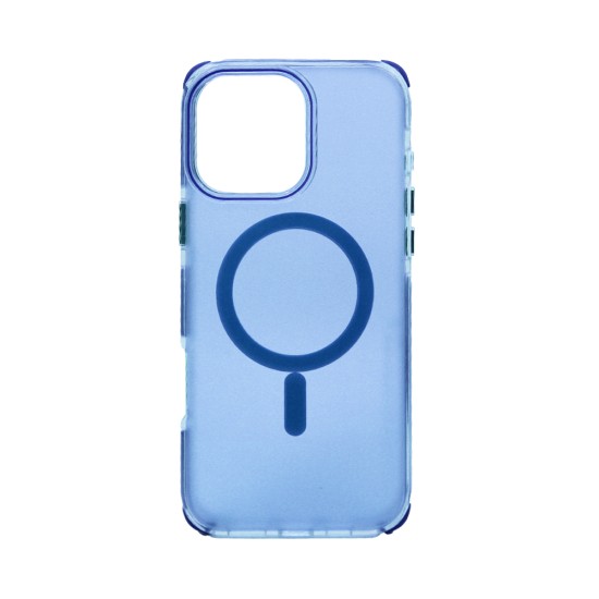 Designer Magnetic Sillicone Case for Apple iPhone 16 Pro Blue