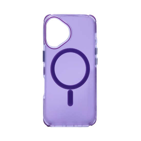 Designer Magnetic Sillicone Case for Apple iPhone 16 Purple