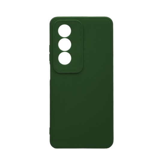 Soft Silicone Case with Camera Shield for Oppo A80 Dark Green